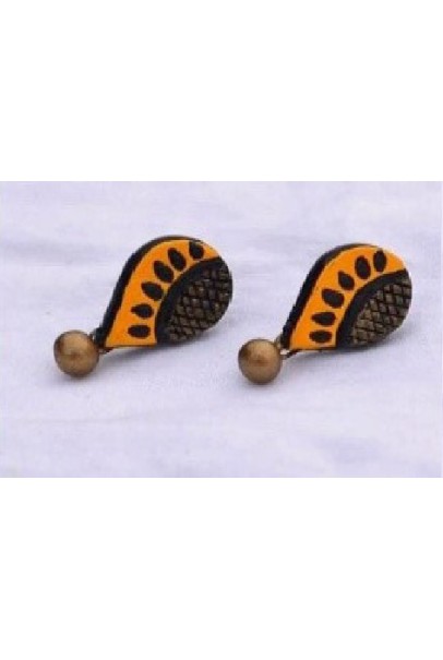 Handpainted Terracotta Jewellery – Ear rings Handpainted Terracotta Jewellery – Ear rings